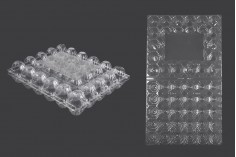 Plastične kutije za jaja sa 30 mesta, dimenzija 283x236x65 mm - 100 kom
