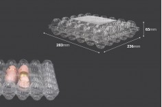 Plastične kutije za jaja sa 30 mesta, dimenzija 283x236x65 mm - 100 kom