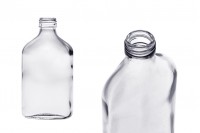 Staklena pljosnata obla flaša 200mL - 40 kom