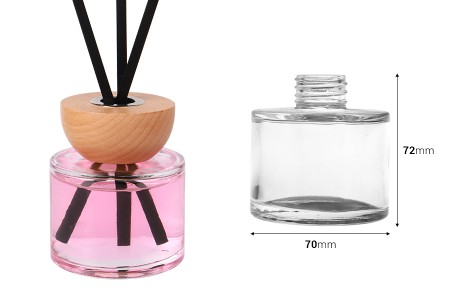 Cilindrična staklena bočica 100mL pogodna za osveživač prostora-2