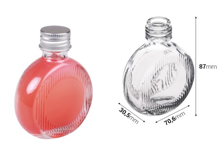 Staklena bočica 50 ml (PP24) okrugla – 6 kom-dimenzije_slike