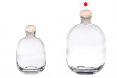 Elegantna bočica 500 ml sa čepom i termoskupljajućom kapicom