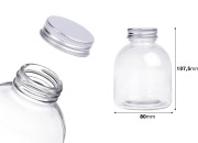 Staklena bočica okrugla 300 ml sa aluminijumskim zatvaračem - 6 kom Staklena bočica okrugla 300 ml sa aluminijumskim zatvaračem - 6 kom