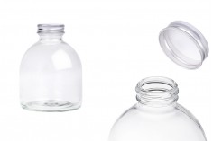 Staklena bočica okrugla 500 ml sa aluminijumskim zatvaračem - 6 kom