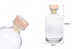 Elegantna bočica 250 ml sa čepom i termoskupljajućom kapicom