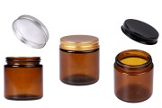 Staklena tegla 100ml karamel sa aluminijumskim zatvaračem i unutrašnjom zaptivkom - 6 kom