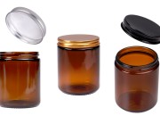 Staklena tegla 250ml karamel sa aluminijumskim zatvaračem i unutrašnjom zaptivkom - 6 kom Staklena tegla 250ml karamel sa aluminijumskim zatvaračem i unutrašnjom zaptivkom - 6 kom