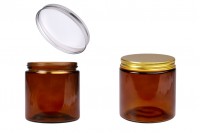 Staklena tegla 500ml karamel sa aluminijumskim zatvaračem i unutrašnjom zaptivkom - 6 kom