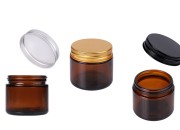 Staklena tegla 60ml karamel sa aluminijumskim zatvaračem i unutrašnjom zaptivkom - 6 kom Staklena tegla 60ml karamel sa aluminijumskim zatvaračem i unutrašnjom zaptivkom - 6 kom