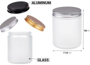 Staklena tegla 250ml peskirana sa aluminijumskim zatvaračem i unutrašnjom zaptivkom - 6 kom Staklena tegla 250ml peskirana sa aluminijumskim zatvaračem i unutrašnjom zaptivkom - 6 kom