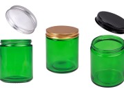 Staklena tegla 250 ml zelena sa aluminijumskim zatvaračem sa unutrašnjom zaptivkom – 6 kom Staklena tegla 250 ml zelena sa aluminijumskim zatvaračem sa unutrašnjom zaptivkom – 6 kom
