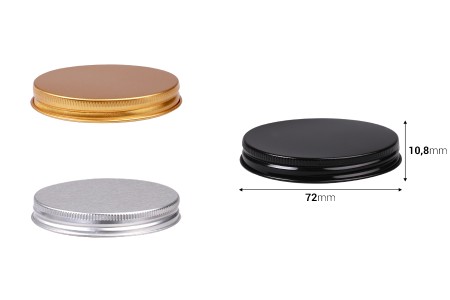Aluminijumski zatvarač za staklene tegle 200mL u raznim bojama - 6 kom-2
