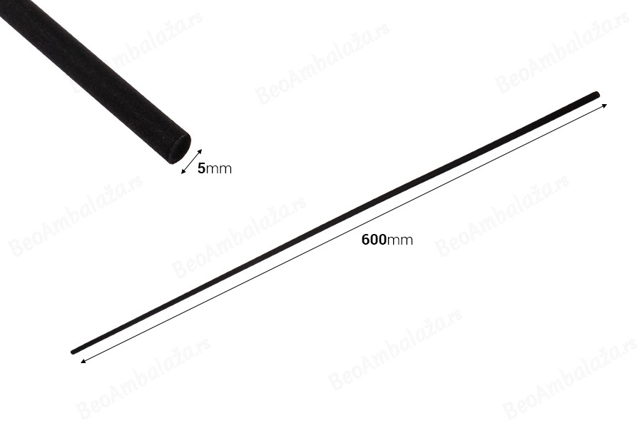 Fiber sticks - štapići 5x600 mm (meki) za osveživače prostora u više boja - 6 kom-dimenzije_slike