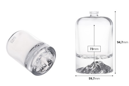 Luksuzna parfemska bočica 100 mL sa sigurnosnim Crimp zatvaranjem od 15 mm-dimenzije_slike