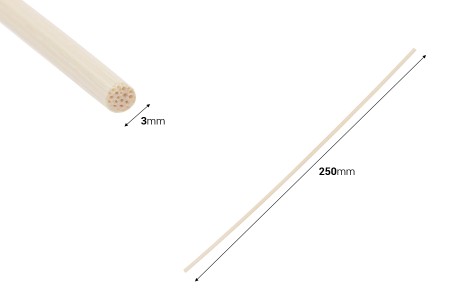 Ratan štapići 3x250 mm za osveživač prostora - 100 kom-2