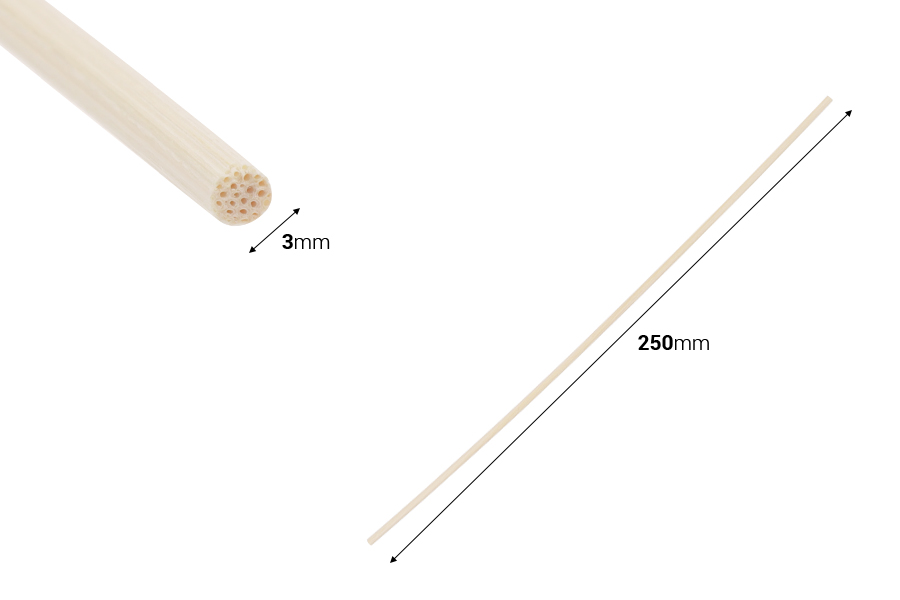 Ratan štapići 3x250 mm za osveživač prostora - 100 kom