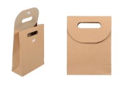 Papirna braon kraft kesa 190x90x265mm sa zatvaranjem na čičak - 12 kom Papirna braon kraft kesa 190x90x265mm sa zatvaranjem na čičak - 12 kom