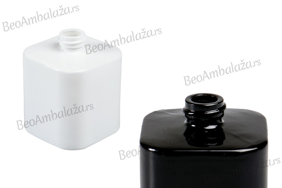 Staklena luksuzna bočica za parfeme 30 ml (PP 15) u crnoj ili beloj boji
