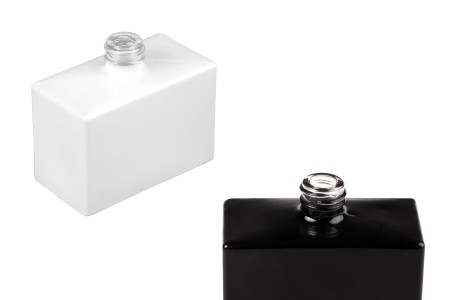 Staklena pravougaona parfemska bočica 30mL (15/400) crne ili bele boje-1