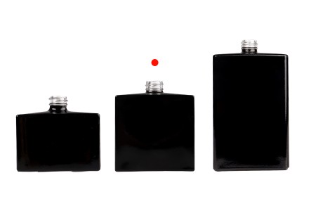Staklena pravougaona parfemska bočica 50mL (15/400) crne ili bele boje-3