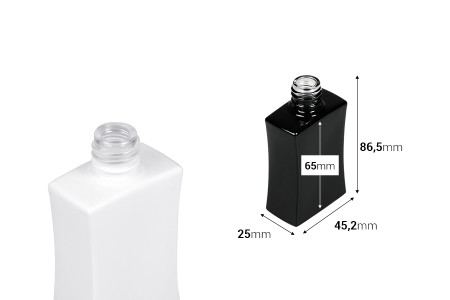 Staklena bočica za parfeme 30mL pravougaona u crnoj ili beloj boji (18/415)-2
