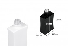 Staklena bočica za parfeme 50mL pravougaona u crnoj ili beloj boji (18/415)
