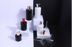 Okrugla flašica za parfem 30mL sa 15 mm „Crimp“ sigurnosnim zatvaranjem u beloj ili crnoj boji
