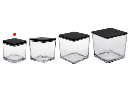Staklena ukrasna četvrtasta tegla 130 ml 60x60x60 mm sa drvenim zatvaračem za sveće-grupa_slika