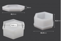 Silikonski kalup za epoksi smolu u obliku šestougaonika