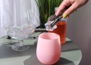 Staklena tegla (čaša) 350mL u raznim bojama - bez zatvarača