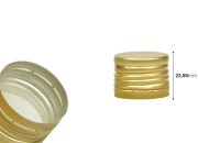 Navojni aluminijumski zatvarač PP31.5 zlatne boje sa lajnerom-dimenzije_slike