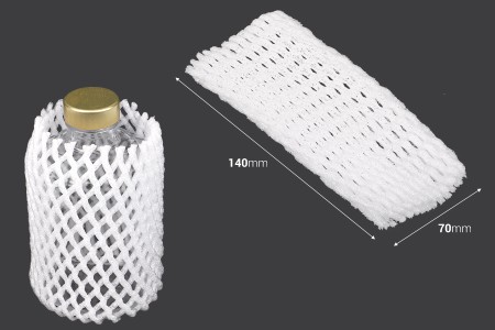 Zaštitna obloga od penastog materijala (mreža) 140x70 mm za flaše - 290 kom-dimenzije_slike
