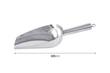 Lopatica od nerđajućeg čelika - dužina 22,5 cm-dimenzije_slike