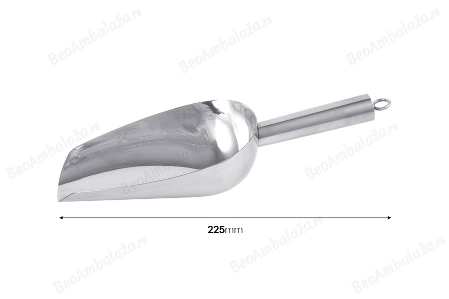 Lopatica od nerđajućeg čelika - dužina 22,5 cm-dimenzije_slike