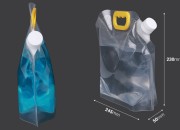 DoyPack kesica za tečnosti 1,5 L providna sa belim sigurnosnim zatvaračem i ručkom – 10 kom DoyPack kesica za tečnosti 1,5 L providna sa belim sigurnosnim zatvaračem i ručkom – 10 kom