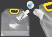 DoyPack kesica za tečnosti 2 L providna sa belim sigurnosnim zatvaračem i ručkom – 10 kom DoyPack kesica za tečnosti 2 L providna sa belim sigurnosnim zatvaračem i ručkom – 10 kom
