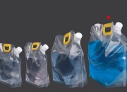 DoyPack kesica za tečnosti 5 L providna sa belim sigurnosnim zatvaračem i ručkom – 10 kom DoyPack kesica za tečnosti 5 L providna sa belim sigurnosnim zatvaračem i ručkom – 10 kom