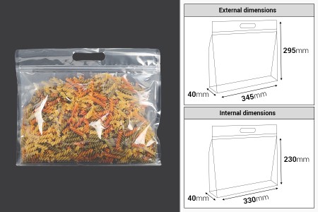DoyPack kesice 345x40x295 mm providne sa zip zatvaranjem i mogućnošću termo zatvaranja – 50 kom-dimenzije_slike