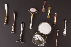 Metalna spatula za kreme 60,5mm u zlatnoj ili roze - zlatnoj boji - 6 kom