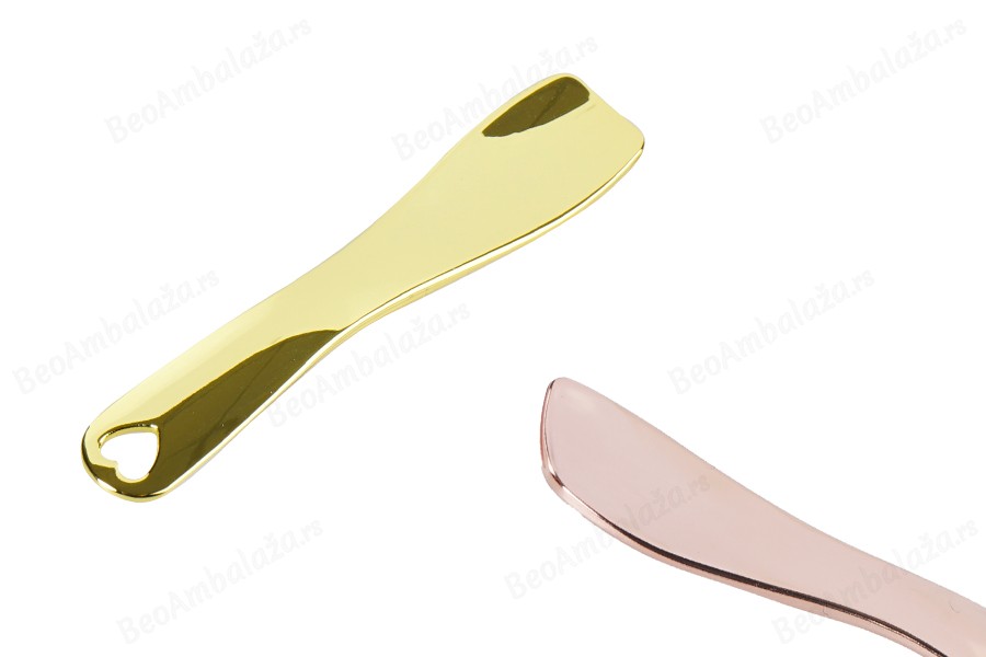 Metalna spatula za kreme 60,5mm u zlatnoj ili roze - zlatnoj boji - 6 kom-slika_proizvoda