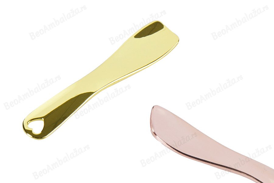 Metalna spatula za kreme 60,5mm u zlatnoj ili roze - zlatnoj boji - 6 kom-slika_proizvoda