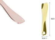 Metalna spatula za kreme 60,5mm u zlatnoj ili roze - zlatnoj boji - 6 kom