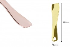 Metalna spatula za kreme 60,5mm u zlatnoj ili roze - zlatnoj boji - 6 kom