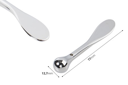 Spatula za kremu metalna 77 mm sa okruglim krajem – 6 kom-2