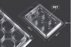 Plastični (PET) kalup sa 6 mesta za krugove voska (melts) - 20 kom