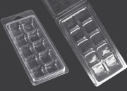 Plastični (PET) kalup sa 10 mesta za kocke voska (melts) - 20 kom Plastični (PET) kalup sa 10 mesta za kocke voska (melts) - 20 kom
