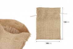 Vrećica 100x150 mm od lana u prirodnoj boji – 50 kom