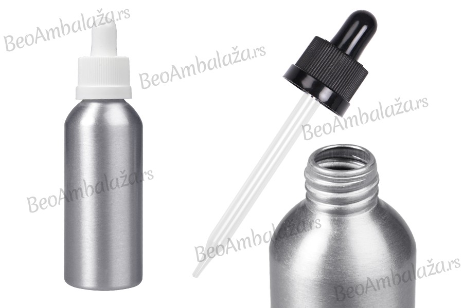 Aluminijumska bočica 60mL sa CRC pipetom - 6 kom