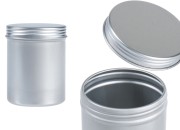Cilindrična metalna kutija 65x85 mm sa poklopcem, za sveće Cilindrična metalna kutija 65x85 mm sa poklopcem, za sveće