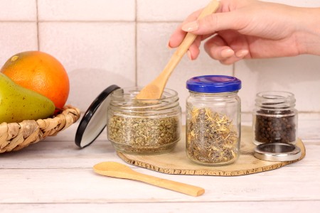 Staklena providna teglica 60mL (za zatvarač T.O 48) - bez zatvarača-dimenzije_slike